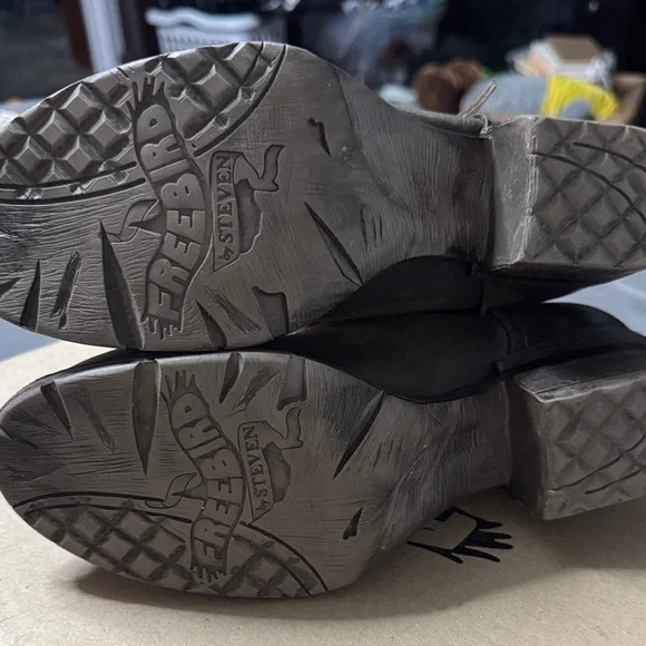 Freebird by Steven Chocolate Brown Moto Boots - Picture 7 of 10